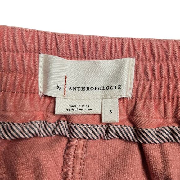 Anthropologie Corduroy Kalea Jogger Trouser Pants in Pastel Rose Size: S - Picture 3 of 7